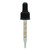 30ml Amber glass tincture dropping bottle with graduation - BLACK CAP ONLY