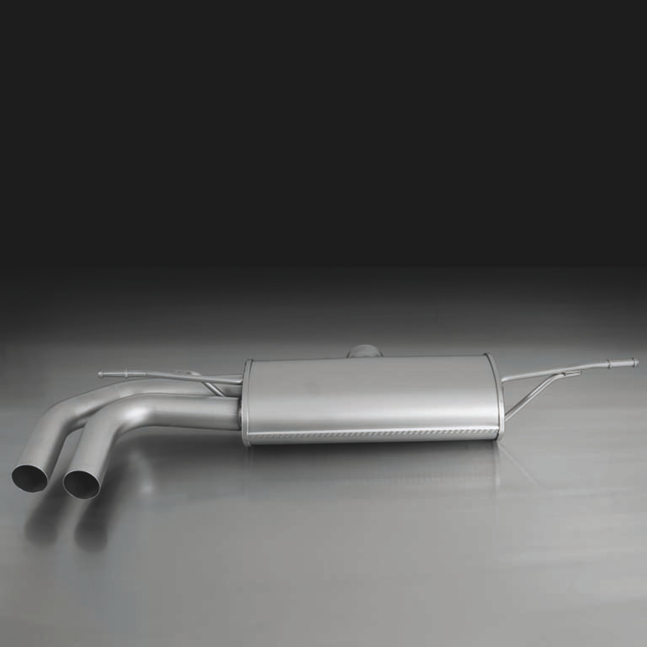 Remus Exhaust Rear Silencer Left with 2 tail pipes 84 mm straight