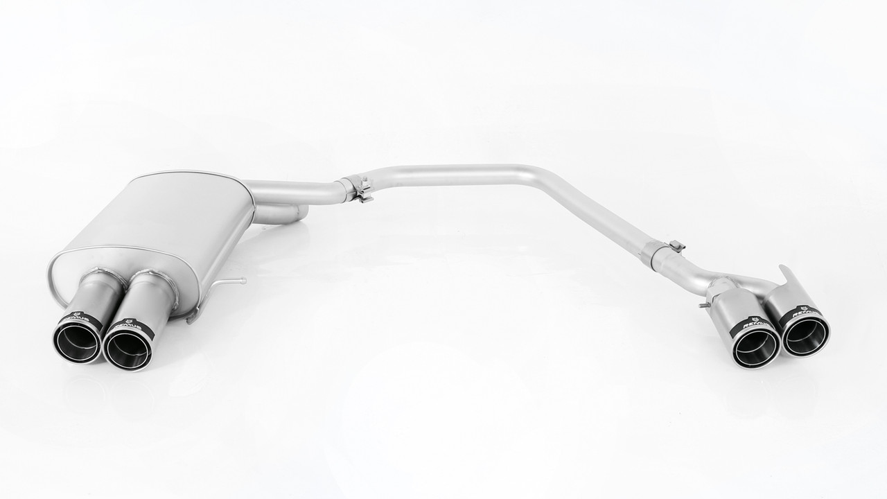 Remus Exhaust Rear Silencer Left/Right with 4 tail pipes 84 mm