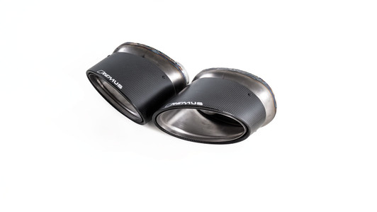 Remus Exhaust Non-Resonated Cat back System with 2 Carbon oval tail pipes 175x108 mm Titanium internals - A3 8VS Saloon Facelift RS3 2.5 TFSI 294 kW DAZA 2017-