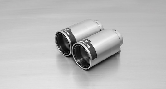 Remus Exhaust Rear Silencer Left/Right with 2 tail pipes 98 mm straight, carbon insert - A5 8F Cabriolet 2.0 TFSI 155 kW CDNC 2007- Remus Exhaust Rear Silencer Left/Right with 2 tail pipes 98 mm straight, carbon insert - A5 8F Cabriolet 2.0 TFSI 155 kW CDNC 2007-