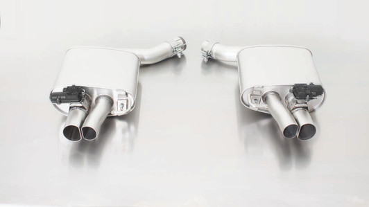 Remus Exhaust Resonated Axle back System Left/Right with Integrated valves using the OE valve control system with Uses OE Tailpipes - A7 Type 4G RS7 4.0 V8 412 kW CRDB 2013-