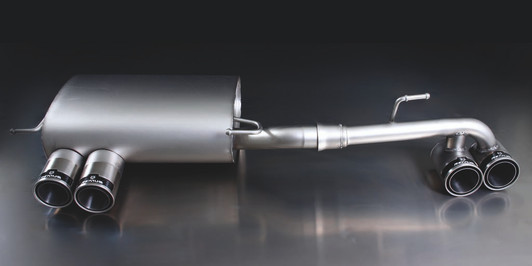 Remus Exhaust Rear Silencer Left/Right with 4 tail pipes 84 mm straight, carbon insert - 1 Series E88 Cabriolet 135i 225 kW N54B30A 2008-