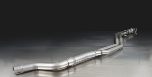 Remus Exhaust Resonated Cat back System Left/Right with Integrated valves using the OE valve control system with 2 tail pipes 84 mm straight, carbon insert - 2 Series F22/F23 M235i 240 kW N55B30 2014-