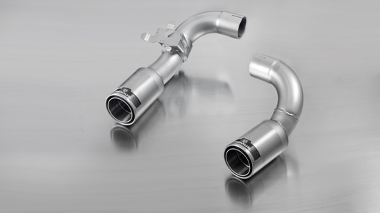 Remus Exhaust Rear Silencer Left/Right with Integrated valves using the OE valve control system with 2 tail pipes 84 mm straight, carbon insert - 3 Series F30/F31 LCI 335i 225 kW N55B30 2014-