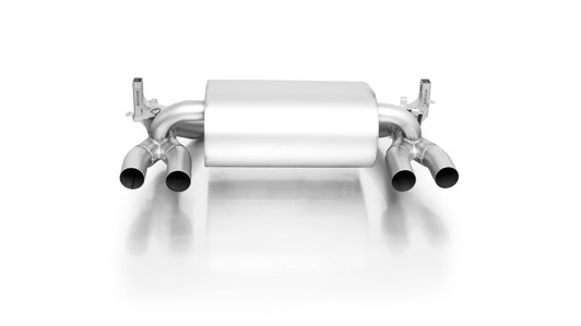 Remus Exhaust Rear Silencer Left/Right with Integrated valves using the OE valve control system with 4 Carbon tail pipes 102 mm angled, Titanium internals - 4 Series F82 LCI M4 Competition 331 kW S55B30 2018-