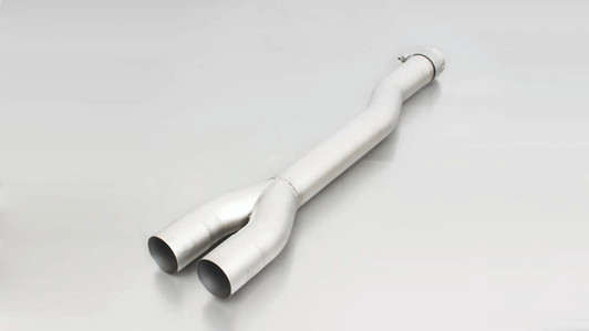 Remus Exhaust Non-Resonated Cat back System Left/Right with Integrated valves including a Remus Exhaust Sound Controller Module with 2 Stainless Steel tail pipes 102 mm angled, straight cut - Mustang 6th Gen 2.3 Ecoboost 231 kW  2015-2017