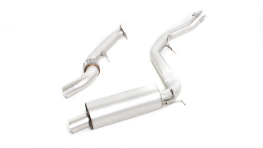 Remus Exhaust Resonated Cat back System Left/Right with Integrated valves including a Remus Exhaust Sound Controller Module with 4 tail pipes 102 mm angled, straight cut, chromed - Civic FK2 2.0 Type-R 228 kW K20C1 2015-
