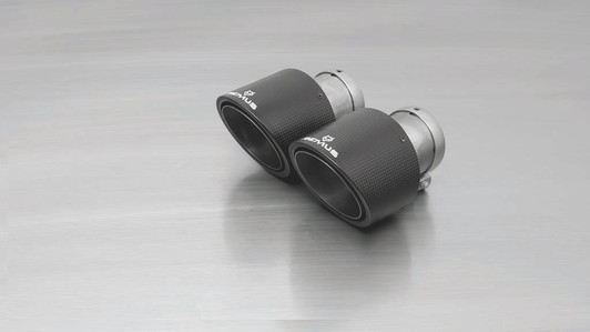 Remus Exhaust Non-Resonated Cat back System Left/Right with Integrated valves using the OE valve control system with 2 Carbon tail pipes 102 mm angled, Titanium internals - i30 PDE 2.0 N 184 kW G4KH 2018-