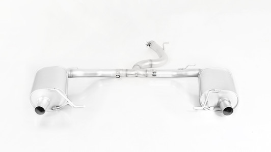 Remus Exhaust Rear Silencer Left/Right with 2 tail pipes 133x85 mm angled/angled, chromed  - Leon 5F ST Estate 2.0 TSI Cupra 300 4drive 221 kW CJXC 2017-2018