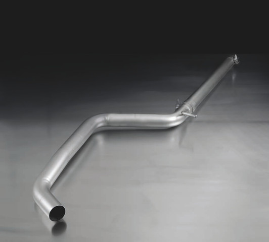 Remus Exhaust Non-Resonated Cat back System Left/Right with 4 tail pipes 84 mm Black Chrome, straight, carbon insert - Golf Mk7 Hatchback 1.4 TSI 103 kW CPTA 2012-2016