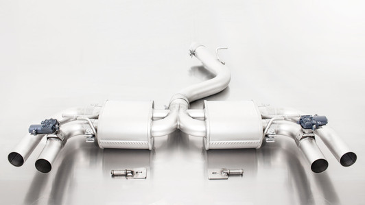 Remus Resonated Cat back System with 4 tail pipes Ø 84 mm straight, carbon insert - A3 8VS Saloon Facelift RS3 2.5 TFSI 294 kW DNW 2019- Remus Resonated Cat back System with 4 tail pipes Ø 84 mm straight, carbon insert - A3 8VS Saloon Facelift RS3 2.5 TFSI 294 kW DNW 2019-