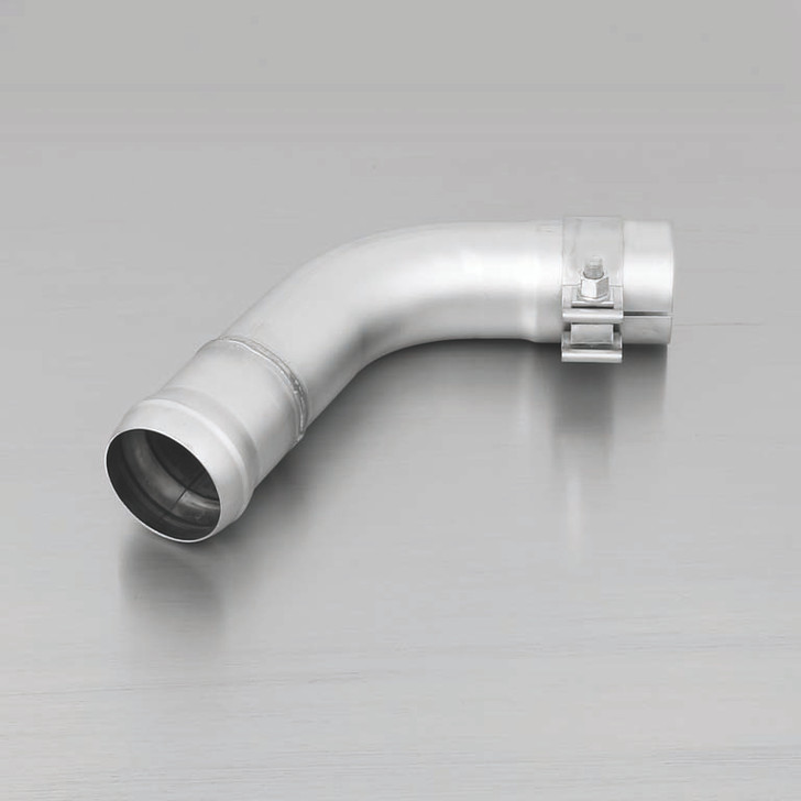 Remus Exhaust Rear Silencer Left with 2 tail pipes 84 mm angled, rolled edge, chromed - A3 8VA Sportback 1.4 TFSI 90 kW CMBA 2013-