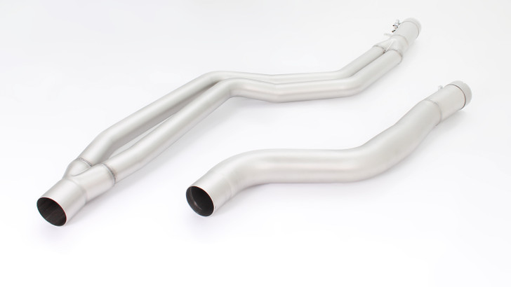 Remus Exhaust Non-Resonated Cat back System Left/Right with Integrated valves using the OE valve control system with 2 Stainless Steel tail pipes 102 mm angled, straight cut - 2 Series F22/F23 M240i 250 kW B58B30 2015-2018