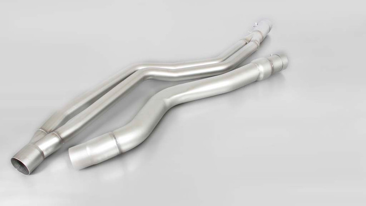 Remus Exhaust Resonated Cat back System Left/Right with Integrated valves using the OE valve control system with 2 tail pipes 84 mm Black Chrome, straight, carbon insert - 3 Series F30/F31 LCI 340i 240 kW B58B30A 2015-