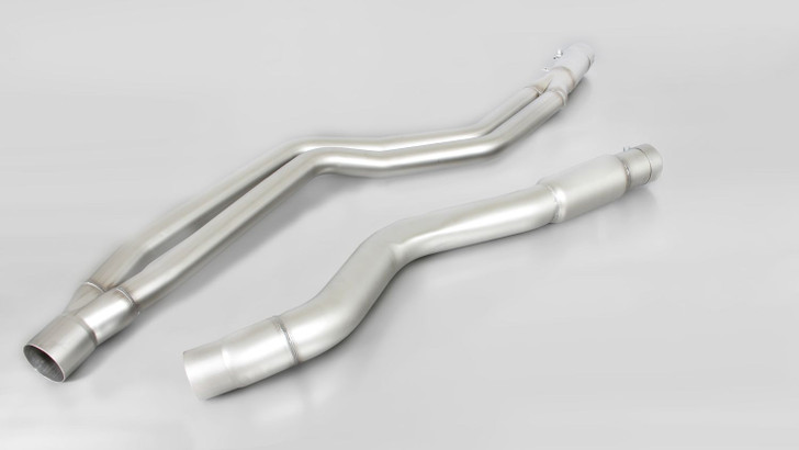 Remus Exhaust Resonated Cat back System Left.Right with 2 tail pipes 76 mm, rolled edge, chromed - 4 Series F32/F36 LCI 420i 135 kW B48B20A 2015-