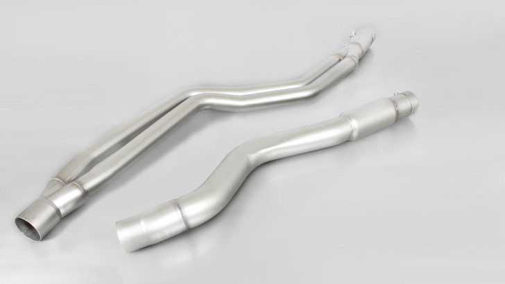 Remus Exhaust Resonated Cat back System Left.Right with 2 tail pipes 76 mm, rolled edge, chromed - 4 Series F32/F36 LCI 420ix 135 kW B48B20A 2015-