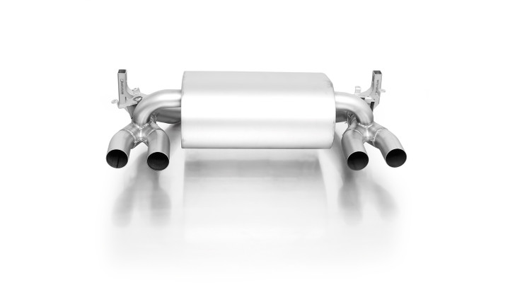 Remus Exhaust Rear Silencer Left/Right with Integrated valves using the OE valve control system with 4 Carbon tail pipes 102 mm angled, Titanium internals - 4 Series F82 LCI M4 Competition 331 kW S55B30 2018-