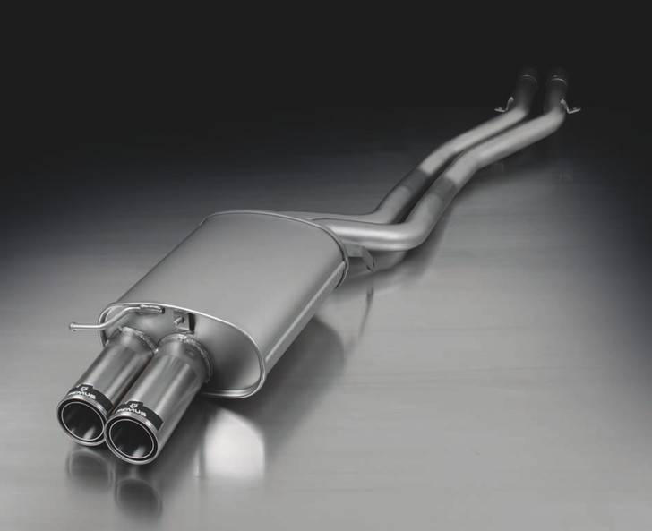 Remus Exhaust Rear Silencer Left with 2 tail pipes 84 mm straight, carbon insert - Z4 E89 Cabriolet sDrive 30i 190 kW N52B30A 2009-