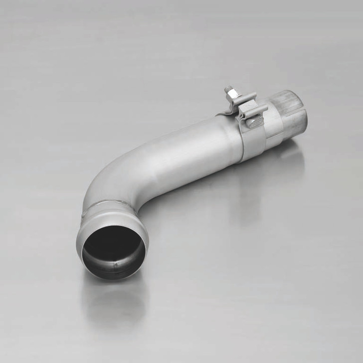 Remus Exhaust Non-Resonated Rear Silencer Left/Right with 4 tail pipes 84 mm angled, rolled edge, chromed - Leon 5F 3/5 Door 1.6 TDI 77 kW CLHA 2013-2016