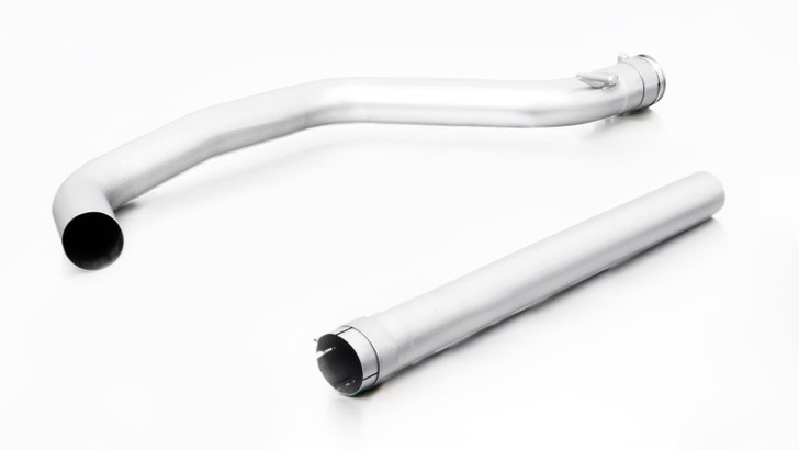 Remus Exhaust Non-Resonated Cat back System with Non-Resonated Rear Silencer Left/Right with 4 tail pipes 76 mm straight cut, chromed - Leon 5F 3/5 Door 2.0 TSI Cupra 290 213 kW CJXH 2014-