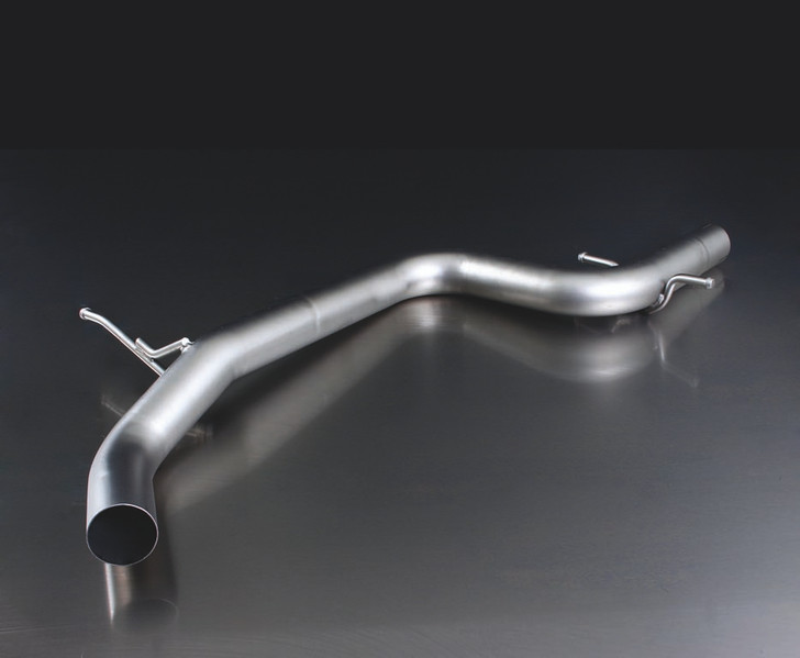 Remus Exhaust Non-Resonated Cat back System Left with 2 tail pipes 84 mm straight, carbon insert - Golf Mk5 2.0 TSI GTI 147 kW  2004-2009