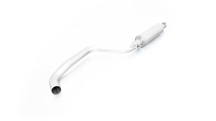Remus Exhaust Resonated Cat back System Left/Right with 2 Stainless Steel tail pipes 102 mm angled, straight cut - Golf Mk7 Hatchback 2.0 GTI 169 kW CHHA 2017- a
