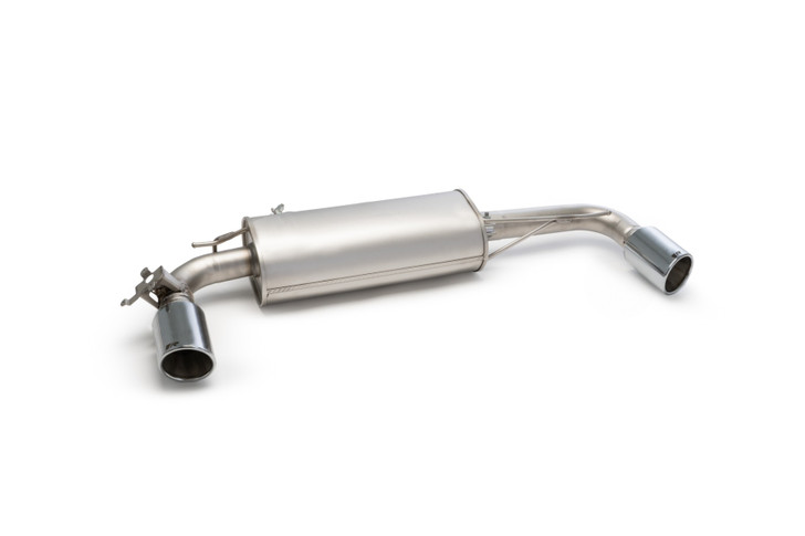 Remus Axle back Sport System Left/Right with Integrated valves using the OE valve control system with 2 tail pipes Ø 102 mm angled, rolled edge, chromed - 1 Series F40 M135i xDrive 225 kW B48A20E 2019-