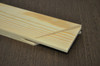Close-up view of smooth, knot-free pine stretcher bars for professional canvases Close-up view of smooth, knot-free pine stretcher bars for professional canvases