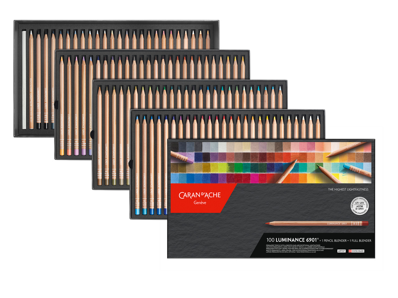 Caran dAche LUMINANCE 6901 Lightfast Colour Pencil - Box Set 100