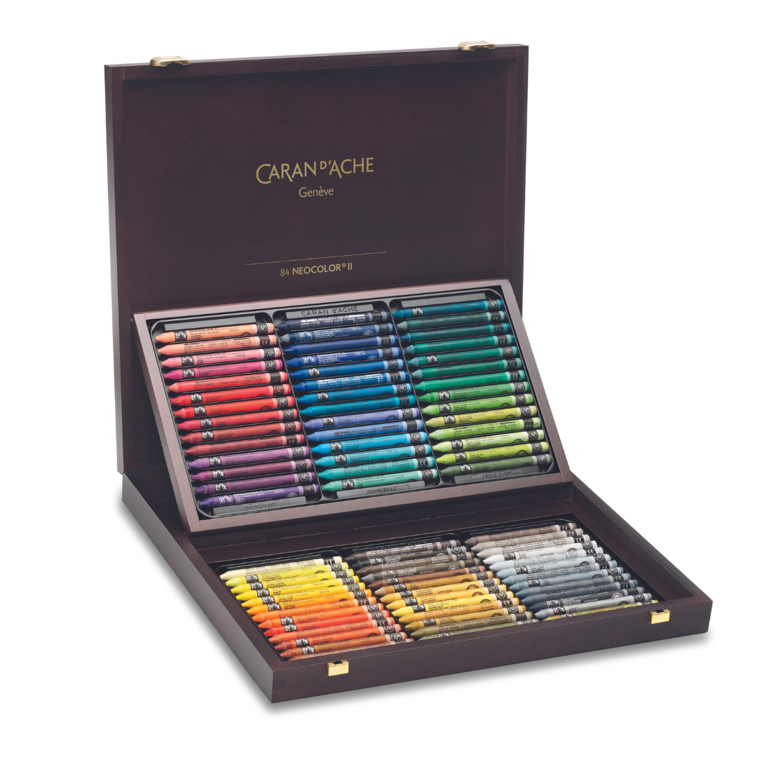 Caran d'Ache Neocolor II Water-Soluble Wax Pastels – Set of 84
