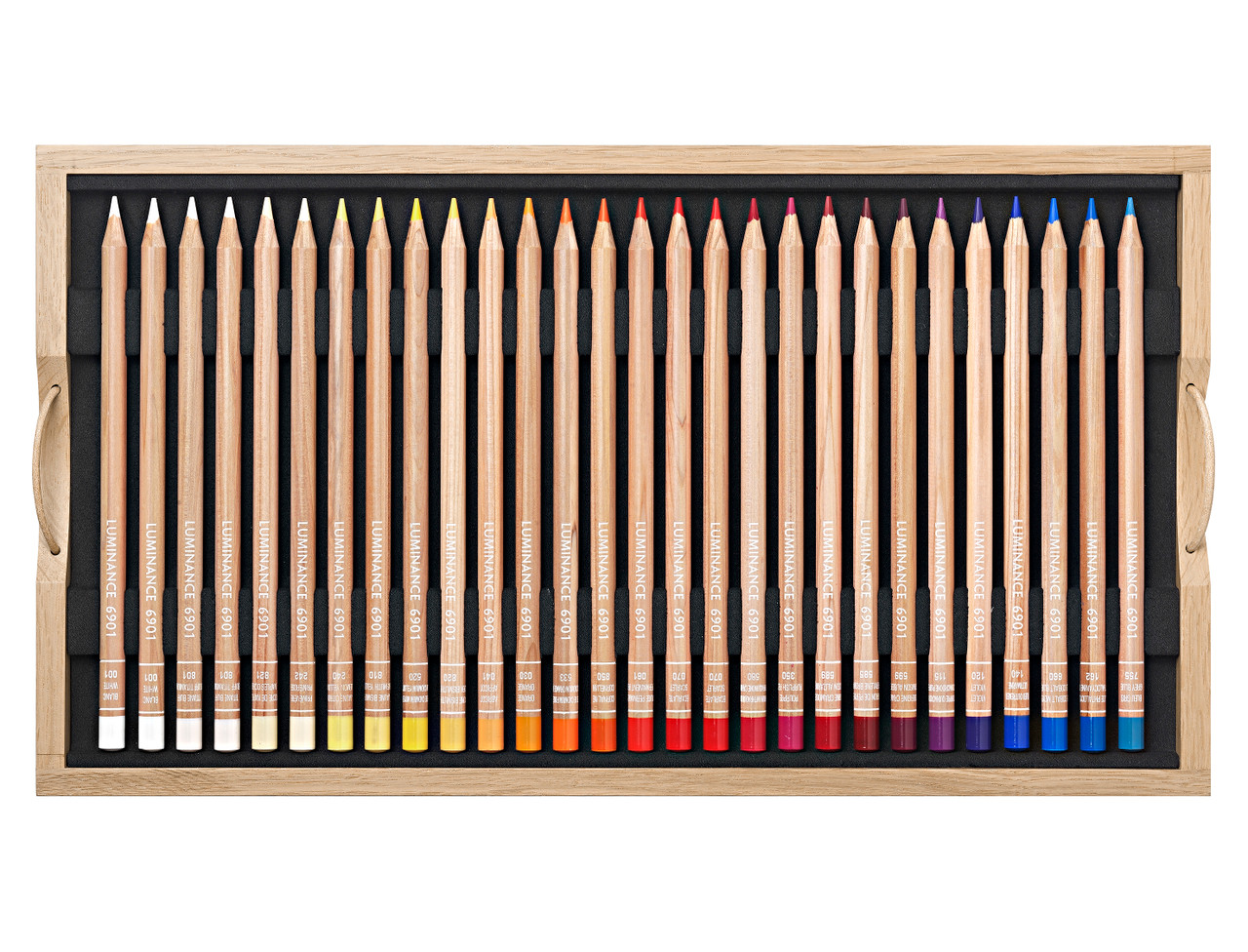 Caran d'Ache Luminance 6901™ Wooden Box 100 — 112‑Piece Premium