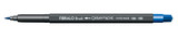 Caran d’Ache Fibralo Brush Pen – Cobalt Blue 186.160 showing slender brush‑tip design