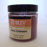 Rublev Colours Dry Pigments 100g - S1 Mars Crimson natural earth colours