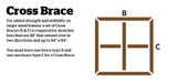 Profile 3 - Sharp Edge Bar Cross Brace - 78"B (1981mm)