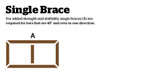 Profile 3 - Sharp Edge Bar Single Brace - 20" (508mm)