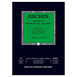 Arches Watercolour Pad A3 cold pressed medium grain 300gsm, heavyweight artist watercolour paper pad for washes, layering and mixed media