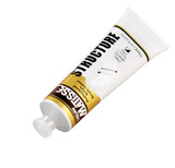 Side view of Matisse Structure Acrylic 75ml paint tube – artist-grade heavy body acrylic packaging zinc white