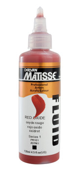 Matisse Fluid Acrylic 135 ml bottle – professional fluid acrylic paint packaging close‑up
