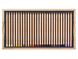 Tray of Luminance 6901 pencils showing duplicate shades and blender tools Tray of Luminance 6901 pencils showing duplicate shades and blender tools