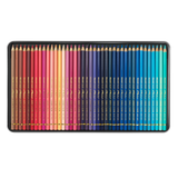 Caran d’Ache Pablo pencil set 120 – reds, pinks, violets and blues neatly arranged in metal box