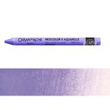 This image combines the Neocolor II "Pervenche" pastel crayon with its swatch. The crayon is placed above the swatch, showing off both the tool and its color output. 