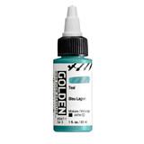 Golden High Flow Acrylics 30ml Teal S3 bottle with ultra-fluid acrylic paint and front label visible