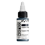 Golden High Flow Acrylics 30ml Turquoise Phthalo S4 bottle with ultra-fluid acrylic paint and front label visible