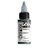 Golden High Flow Acrylics 30ml Transparent Shading Gray S1 bottle with ultra-fluid acrylic paint and front label visible