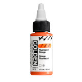 Golden High Flow Acrylics 30ml Fluoro Orange bottle front label