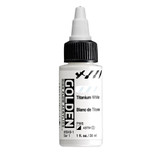 Golden High Flow Acrylics 30ml Titanium White S1 bottle with ultra-fluid acrylic paint and front label visible