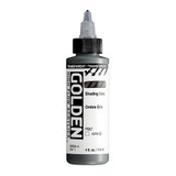 Golden High Flow Acrylics 118ml Transparent Shading Gray S1 bottle with ultra-fluid acrylic paint and front label visible