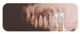 Fine brushwork sample using Matisse Flow Acrylic 75ml – smooth strokes and crisp detail Matisse Flow Acrylic 75ml - Series 1 - Burnt Umber