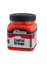 Matisse Background Colour 250 ml tub – Capital Orange acrylic paint front label view